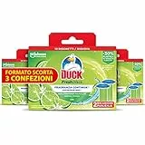 Duck Fresh Discs - Dischi gel igienizzanti WC, Fragranza Lime - Formato Scorta da 6 Ricariche, 36 Dischi Gel Igienizzanti WC