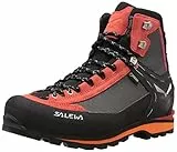 SALEWA Ms Crow Gore-tex, Scarponi da trekking e da escursionismo Uomo, Black/Papavero, 42 EU