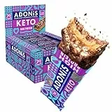 Barrette Proteiche Adonis Keto al Croccante di Nocciole & Cacao (16 Barrette x 45g) |Vegano & Keto Friendly | 100% Naturale | Senza Glutine, Senza Zuccheri, Senza Olio di Palma, Senza Lattosio