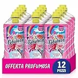 Fabuloso Detersivo Pavimenti Freschezza di Rosa 950ml, Detergente Multiuso, 100% Pulizia, Profumo per 24 ore, Formula Biodegradabile al 98%, 99% Ingredienti di Origine Naturale