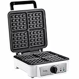 Gadgy Piastra Waffle - Adatto Per 2 Cialde Di Bruxelles - Macchina Per Waffles Con Rivestimento Antiaderente - Waffle Maker Bianca - 1400 Watt