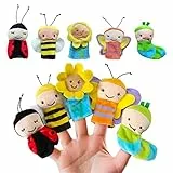 5 Pezzi Burattini per Dita,Liwein Finger Puppets Animali Burattini Marionette da Dita Animali Pupazzetti Dita Marionette da Dito per Favore di Partito Forniture Burattini per Dita