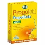 ESI - Propolaid Tavolette Masticabili, Caramelle Gola Gusto Menta con Propolis, Allevia le Infiammazioni del Cavo Orale, Contrasta Sintomi da Raffreddamento, Senza Glutine e Vegetariane, 30 Tavolette