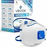 VEVOX® Mascherine FFP2 - scatola da 5, 10 o 20 – con guarnizione comfort light– maschera antipolvere ffp2 - maschera filtrante respiratoria ffp 2 con valvola - certificata CE per la massima protezione
