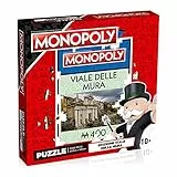 Winning Moves - via delle Mura, Bergamo, Puzzle Monopoly 1000 pezzi - Ed. italiana