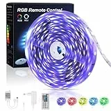 OUSFOT Striscia LED RGB 5 m Dimmerabile SMD 5050 150 LED con telecomando Cambia colore autoadesiva per decorazioni di Natale Halloween Compleanno Matrimoni Feste Cucina Sala giochi Bar di casa