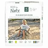 Eco by Naty Premium Pannolini monouso per pelli sensibili, taglia 5, 11-25 kg, 1 confezione da 22 pezzi
