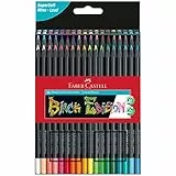 Faber-Castell 116436 - Matite colorate Blackwood, Black Edition, astuccio da 36 pezzi