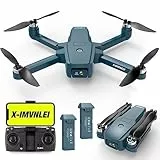 Motore Senza Spazzole Drone X15 2024 telecamere MAX 40 km/h Vento 4 livelli Droni 5GHz WIFI FPV Video Droni professionali per adulti Quadricottero con doppia fotocamera RC UAV Elicottero 2 batterie