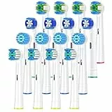 QLEBAO Testine Spazzolino Compatibile con Oral b Spazzolino Elettrico, Testine di Ricambio per Pro Smart Genius, Testine di Ricambio per Oral-B, 4 Whitening, 4 Floss, 4 Precision,4 Sensitive 16 pezzi