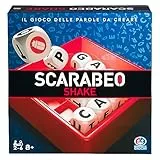 Spin Master Editrice Giochi, Scarabeo Shake, Gioco da Tavola Veloce, Giochi di Società e Strategia per la Famiglia, Edizione rapida, Dai 2 ai 6 Giocatori, Giochi da Tavolo da 8 anni in su
