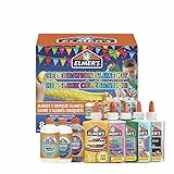 Elmer's Kit slime per le feste | La fornitura include attivatori liquido magico per slime assortiti e colle liquide | 8 pezzi
