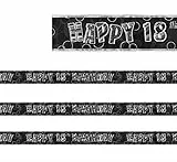 Gifts 4 All Occasions Limited SHATCHI-110 - Striscione per 18° compleanno, colore: nero