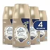 Glade Automatic Spray Ricarica, Profumatore per Ambienti, Fragranza Romantic Vanilla Blossom, Formato Scorta da 4 Ricariche da 269 ml