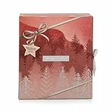 CALENDARIO DELL'AVVENTO A LIBRO CON TEA LIGHT YANKEE CANDLE IDEA REGALO NATALE CANDELE
