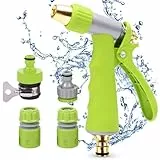 Palwin Pistola Ad Acqua Regolabile Ad Alta Pressione, Doccetta Da Giardino Con Adattatori a Sgancio Rapido e Connettori Per Rubinetto Per Irrigazione, Lavaggio Auto, Pulizia Animali Domestici