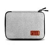 Gibot Borsa Organizer per Cavi Elettronica da Viaggio Organizer per Cavi, Accessori Portatili Organizer Borsa Storge per USB, Auricolare, Disco Rigido, Gray