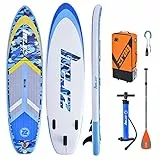 Zray, Sup gonfiabile Zray camo bleu 10'8 ', sport e tempo libero, sport, sport acquatici, surf, tavole, PB-ZCAB108