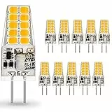 AUTING G4 LED Lampadina,3.5W Equivalenti a 35W Lampada Alogena,Bianco Caldo 3000K Lampade LED G4 400LM,Non Dimmerabile AC/DC 12V 360 Grado,10 pezzi
