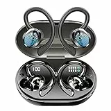 Cuffie Bluetooth Sport Auricolari Bluetooth 5.3 con HiFi Stereo,48Ore Cuffie Wireless Sport Display LED/Chiamata HD/Impermeabile IP7/Vestibilità Comoda Running Cuffiette Bluetooth Cancellazione Rumore