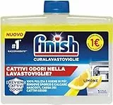 Finish Curalavastoviglie al Limone, 1 Prodotto da 250 ml di Cura Lavastoviglie, Additivo per una Lavastoviglie Pulita dai Residui di Grasso e Calcare