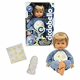 Cicciobello - Buona Notte, Bambola che brilla al buio, con biberon, morbido piagiamino e stickers per illuminare la tua cameretta, per bambine a partire dai 2 anni, Giochi Prezosi, CCB97000