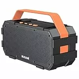 BUGANI Altoparlante Bluetooth 5.3 Potente, 30W Casse Portatili, Batteria 24H, IPX6 Impermeabile, Sonori Stereo Bassi, AUX & TF Card, Adatto per Campegg Viaggi