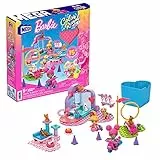 MEGA Barbie, Color Reveal Centro Cuccioli Lava e Addestra, include due mini bambole, cuccioli, anelli per le acrobazie, scooter e 15+ sorprese da costruire, giocattolo per bambini, 5+ anni, HHP89