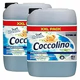 2x Coccolino Professional Aria di Primavera Ammorbidente Concentrato Fresco Bucato Biancheria XXL - 2 Taniche da 10 Litri ciascuna