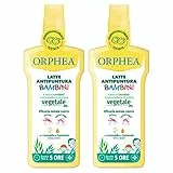 2x Orphea Latte Antipuntura Delicato Spray Repellente Anti Zanzare e Zanzara Tigre Insettorepellente per Bambini Durata 5 Ore - Flacone da 100ml