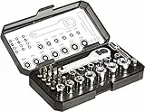 Amazon Basics - Set da 28 pezzi con chiavi a cricchetto e punte