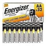 Energizer Batterie Alcaline AA, Alkaline Power, Confezione da 32