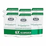 Neutro Roberts, Sapone Liquido Ecopouch Antibatterico, Ecoricarica Ecologica, Pelle Sana e Protetta, Té Verde - Confezione da 6 Pezzi da 400 ml - Esclusiva Amazon