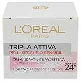 L'Oréal Paris Tripla Attiva Crema Idratante Protettiva per Pelli Secche o Sensibili - 50 ml