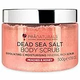 Scrub corpo PraNaturals al sale del Mar Morto Idratante, emolliente e nutriente, Dolce fragranza fruttata