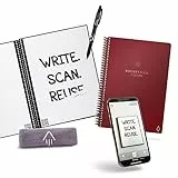 Rocketbook Fusion Quaderno Appunti Digitale - Riutilizzabile Taccuino Digitali A5 A Spirale Agenda, Giornaliera, Planner Settimanale, Penna Cancellabile Pilot Frixion Inclusi, Gadget Tecnologici