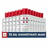 Amuchina Gel X-Germ Disinfettante Mani, 12 Flaconi da 80 ml