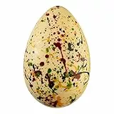 Uovo di Pasqua al cioccolato bianco schizzato 350gr