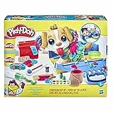 Play-Doh Set da Veterinario, Playset con Cane Giocattolo, Trasportino, 10 Strumenti, 5 Colori, Multicolore