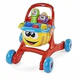 Chicco - Gioco Primi Passi Lello Il Carrello,Bilingue Italiano/Inglese 4in1, Per Imparare a Camminare, Forme e Incastri, Scanner Removibile per Fare la Spesa, Multiattività, Batterie incluse 9-24 Mesi
