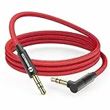 ANNNWZZD Cavo Aux, 3,5mm Cavo Aux Macchina 90 Gradi, Audio Cavo Jack 3.5 to jack 3.5 Maschio Maschio per Cuffie, Auto, MP3, Smartphone, PC 2M