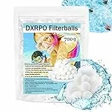 DXRPO Sfere Filtranti per Piscina, Filtro Piscina da 700g per Filtro a Sabbia per Piscina, può Sostituire 25 kg di Sabbia per Filtro Piscina, per Pompa Piscina, Pompa a Sabbia per Piscina.(Bianco)