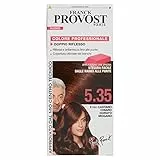 Franck Provost Colorazione Permanente Capelli, Tinta Copertura Ottima, Colore Professionale, 5.35 Castano Chiaro Dorato Mogano