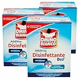 Omino Bianco - Additivo Disinfettante in Polvere per Bucato, Smacchia e Elimina i Cattivi Odori, con Tecnologia Deo+, 3 Confezioni da 450 g ognuna