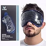 Medcosa, maschera occhi con gel refrigerante | Rinfresca e lenisce gli occhi stanchi | Sollievo da occhi gonfi ed emicrania, favorisce il sonno