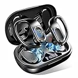 Cuffie Bluetooth Sport, Auricolari Bluetooth 5.3 con Mic, 56 Ora Cuffie Wireless HiFi Stereo, Doppio Display LED IP7 Impermeabile Cuffie Senza Fili, Controllo Touch Cuffiette Bluetooth per iOS Android
