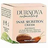 Crema naturale alla bava di lumaca, 50ml Durnova Cosmetics, contiene estratto di bava di lumaca pura al 100%, componenti aggiuntivi (Protelan NMF, olio di mandorle dolci, vitamina E.)
