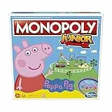Hasbro Monopoly Junior: Peppa Pig Edition, gioco da tavolo per 2-4 giocatori, per bambini dagli 5 anni in su