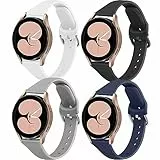 4 Pezzi Cinturino per Samsung Galaxy Watch 5 40mm 44mm /Watch 5 Pro 45mm Donna e Uomo,Sottile Silicone Morbido Cinturini per Samsung Watch 5