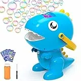 balnore Bolle di Sapone Bambini 3000+ Bolle al Minuto Macchina Bolle di Sapone Automatica Perfetto per Natale, Festa di Compleanno, Matrimonio (Blu)